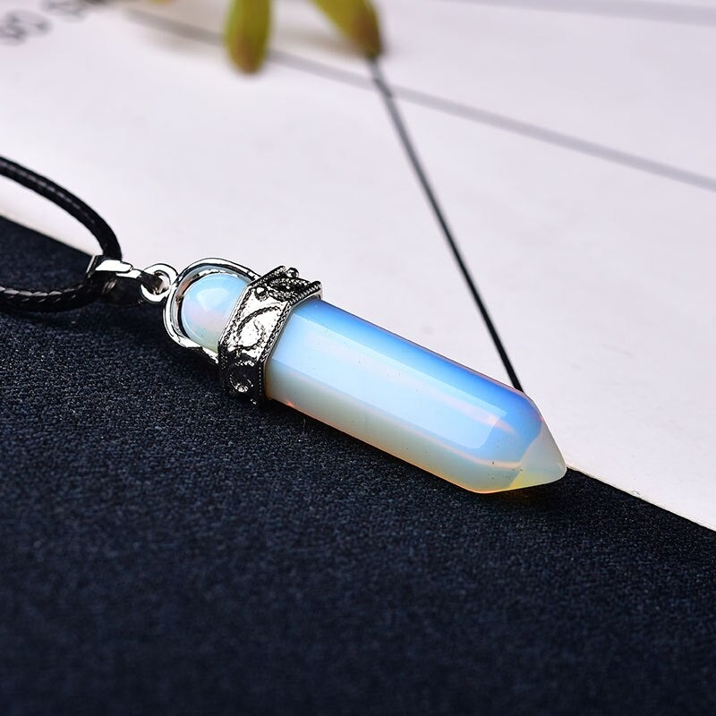 Raw Crystal Pendant Necklace