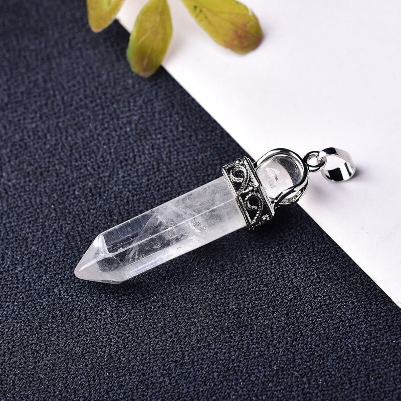 Raw Crystal Pendant Necklace