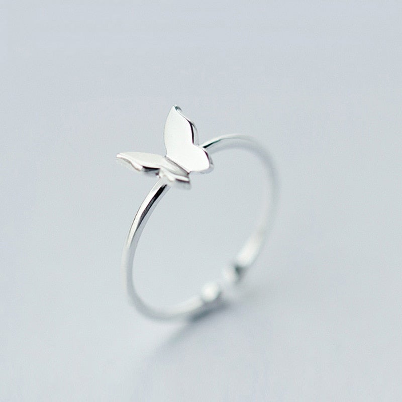 Silver Butterfly Ring