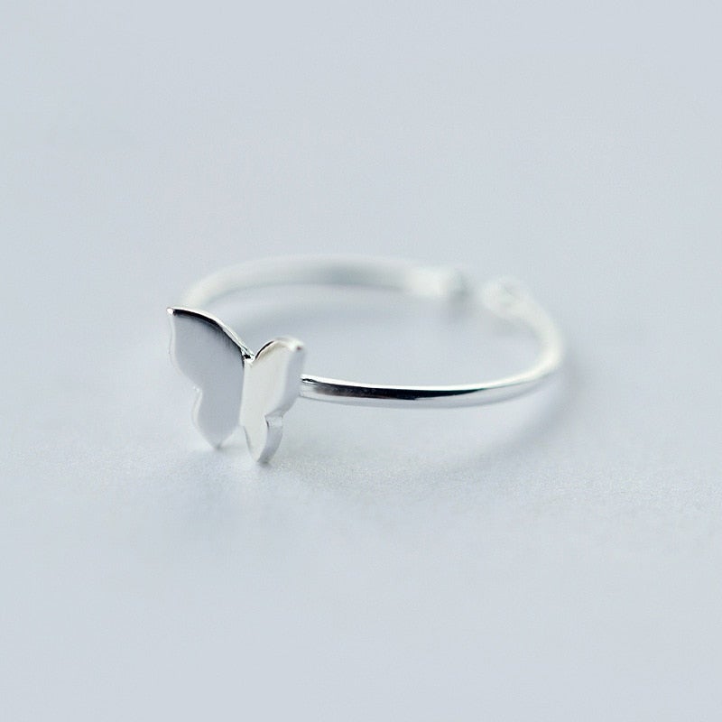 Silver Butterfly Ring