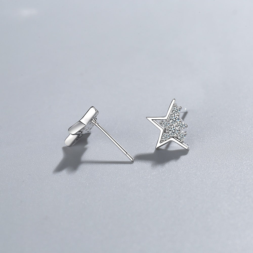 Silver Dreamer Star Earrings