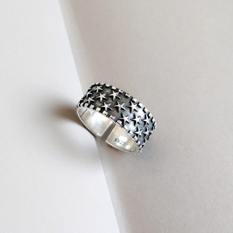 Bague étoile en argent