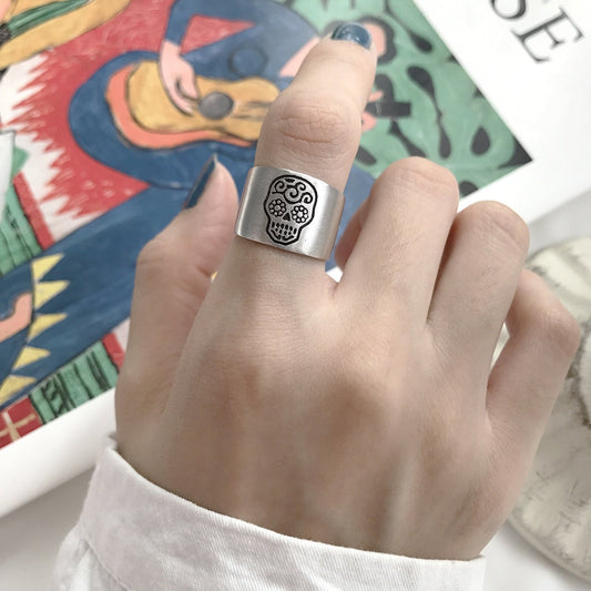 Skull 925 Sterling Silver Ring