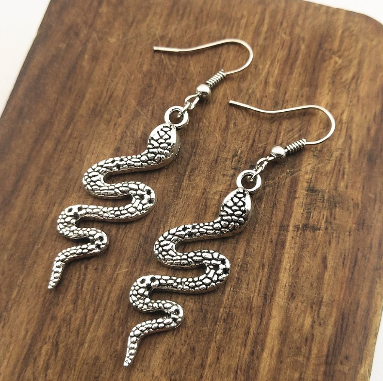 Boucles d'oreilles serpent glissant