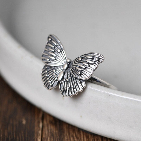 Sterling Silver Butterfly Ring