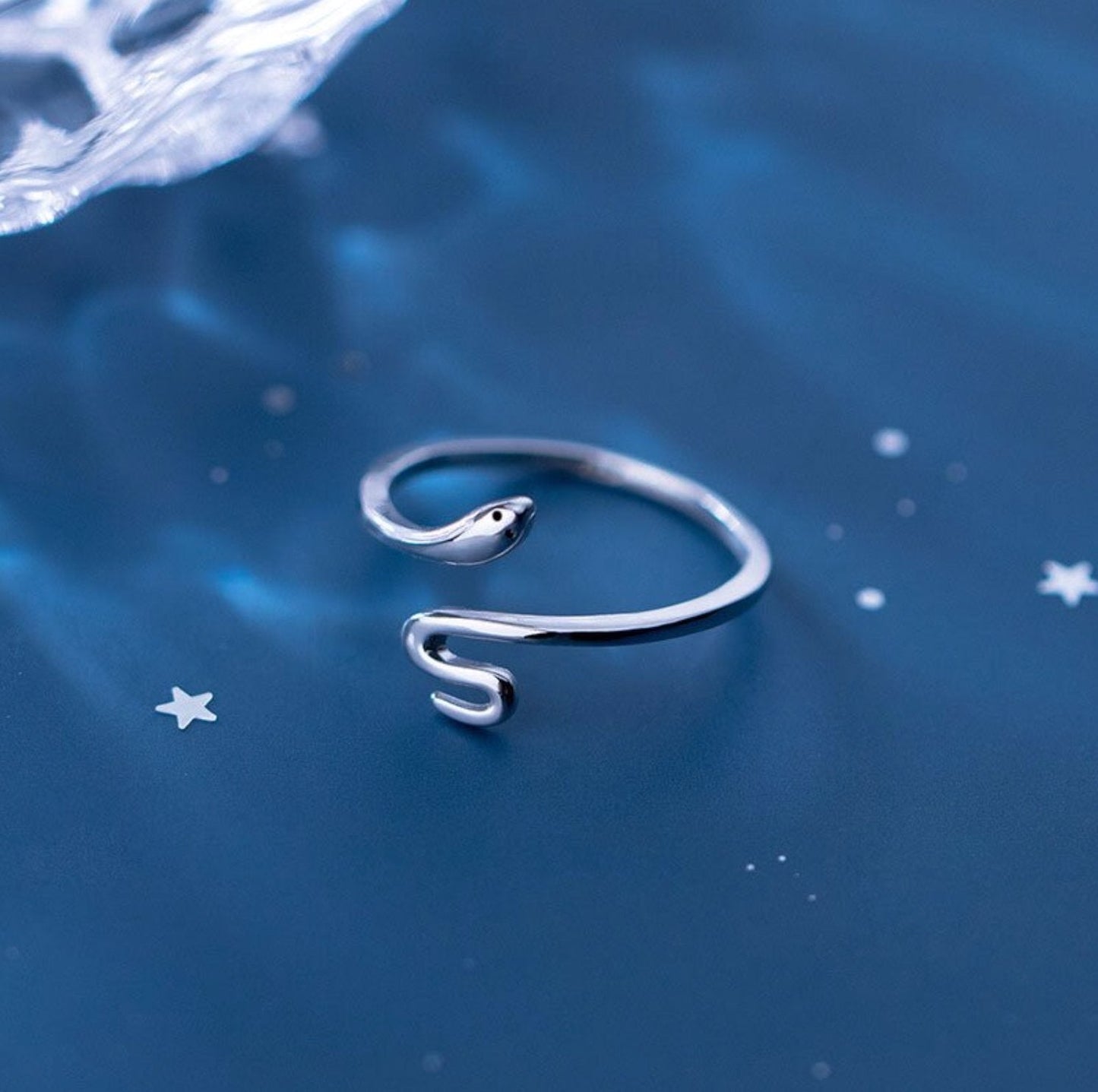 Sterling Silver Snake Ring