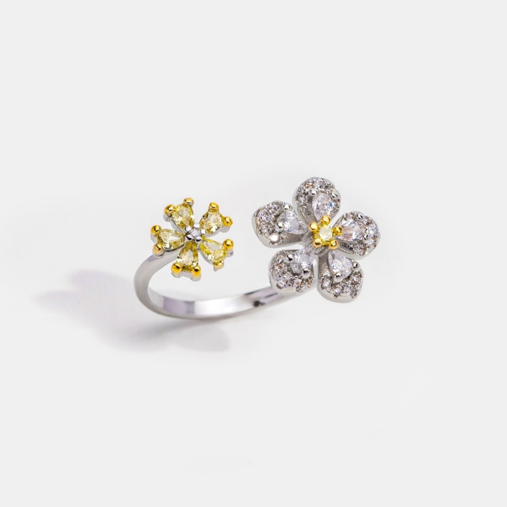 ‘Summer Bloom’ Crystal Flower Ring