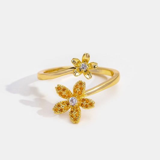 Summer Nights Crystal Flower Ring