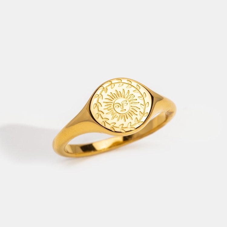 Summer Solstice Gold Ring