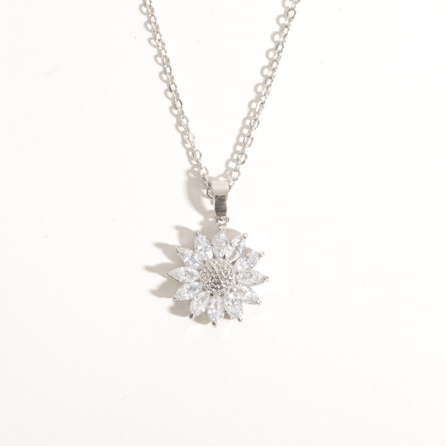 Sunflower Crystal Necklace