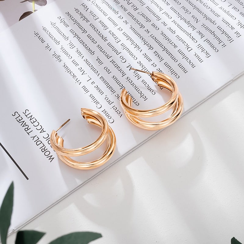 Triple Hoop Earrings