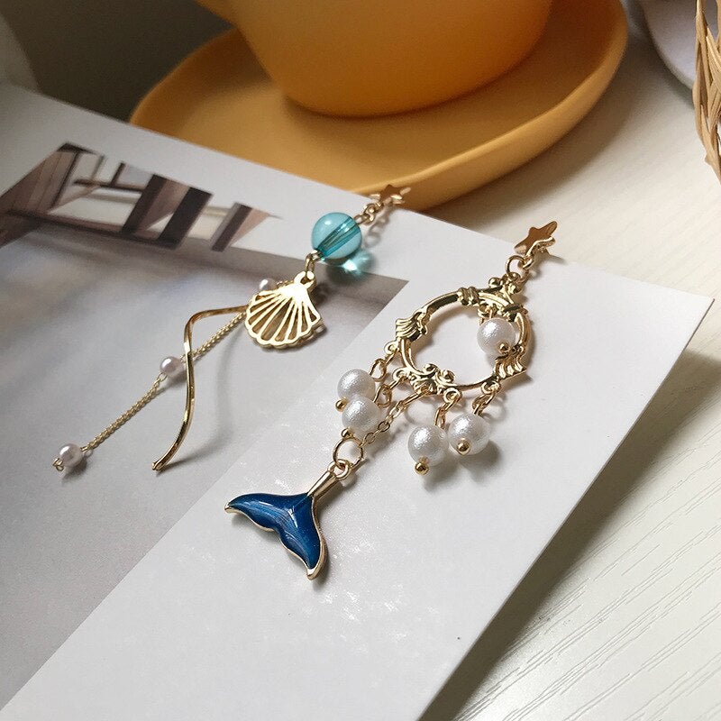 Boucles d'oreilles sous la mer