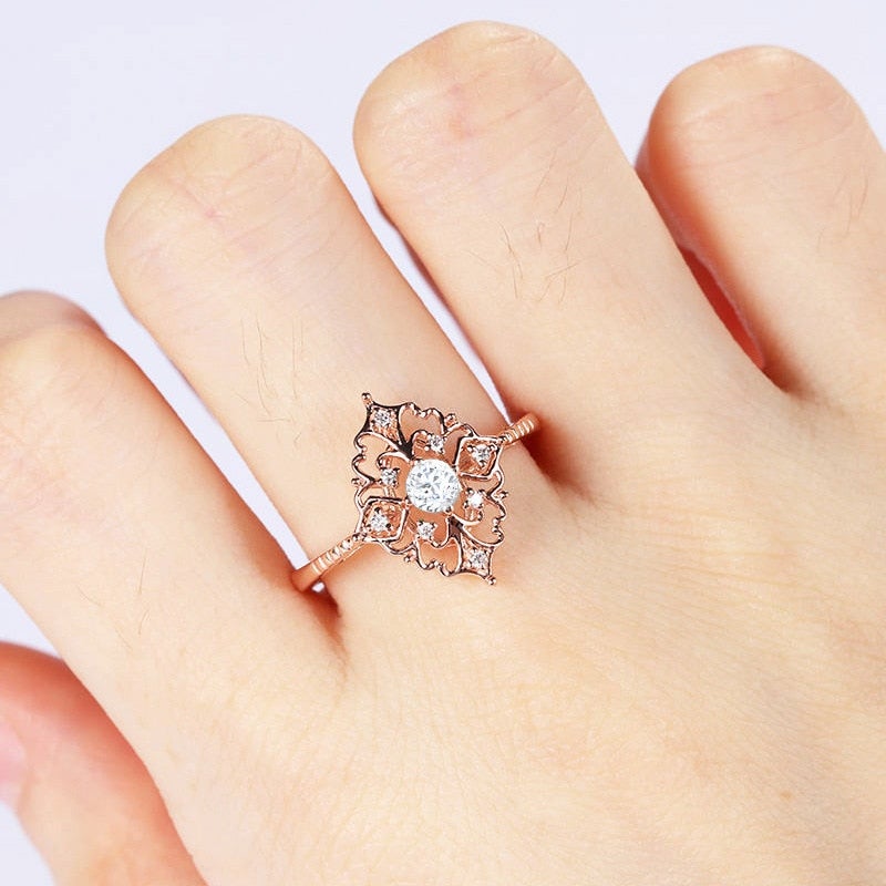 Bague en cristal Naomi Vintage
