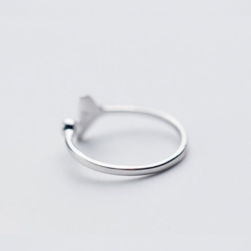 Whale Tail Sterling Silver Ring